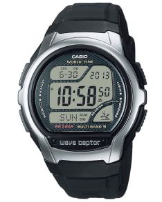 Wave Ceptor digital klokke med radiokontroll og multi-bånd verdensurfunksjoner | WV-58R-1AEF