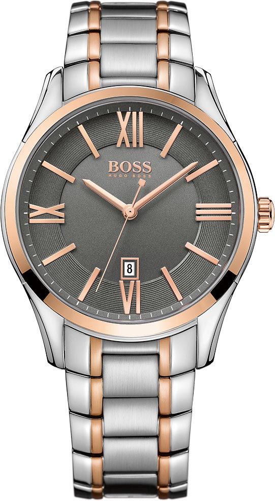Hugo Boss 1513388 Elegant herreklokke i stål og rosegull