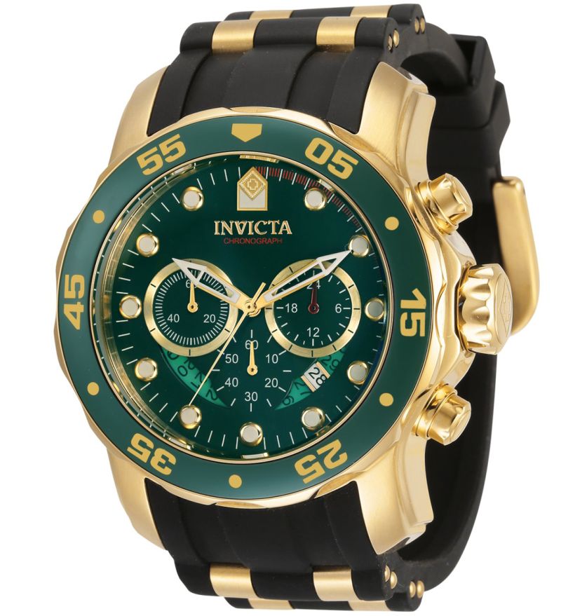 Invicta 48mm Pro Diver Scuba Quartz Chronograph Strap Watch