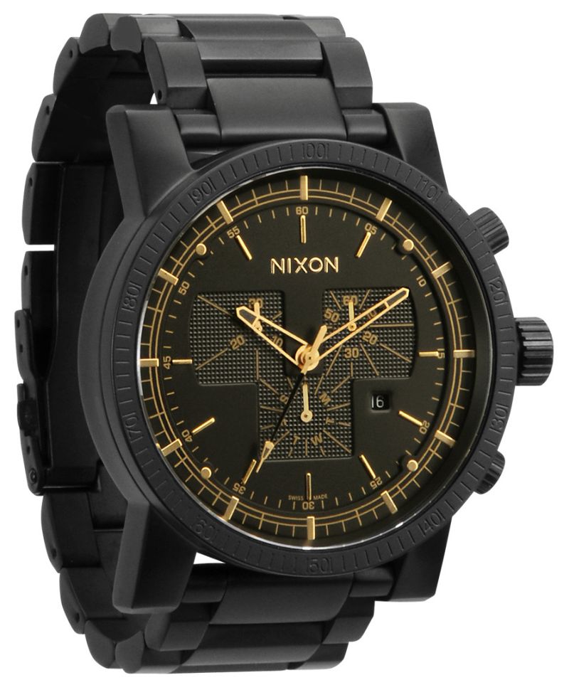 高級モデル　NIXON ニクソンMAGNACON マグナコン ニクソン 腕時計 マグナコン A457510 ブラック×ゴールド - 腕時計の