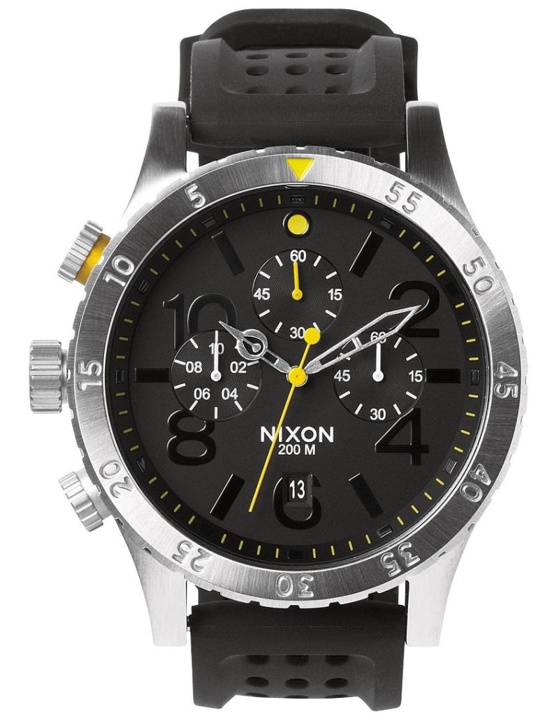 Stainless Steel Nixon 48 Nixon Men's Stainless Steel Chronograph