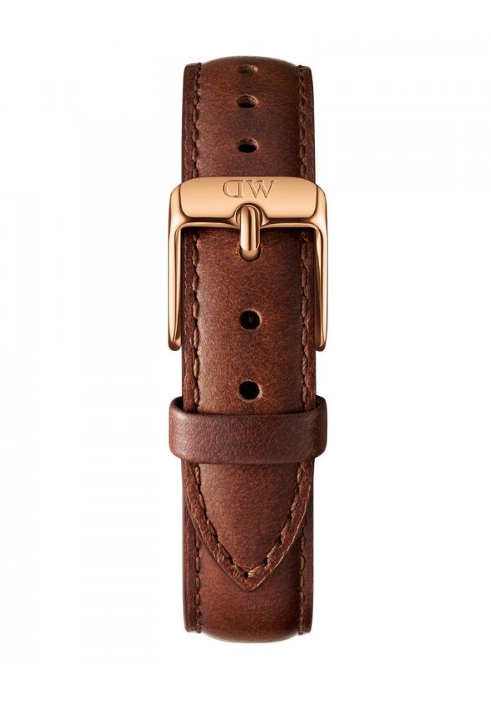 Cinturino Daniel Wellington Petite In Pelle Rose Gold - Larghezza 14mm, Per Orologi Petite