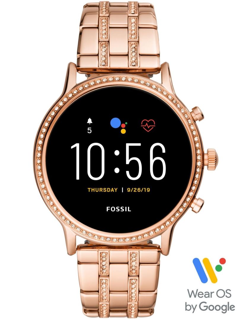 Fossil Gen Smartwatch Julianna HR Rose Gold-Tone Stainless Steel