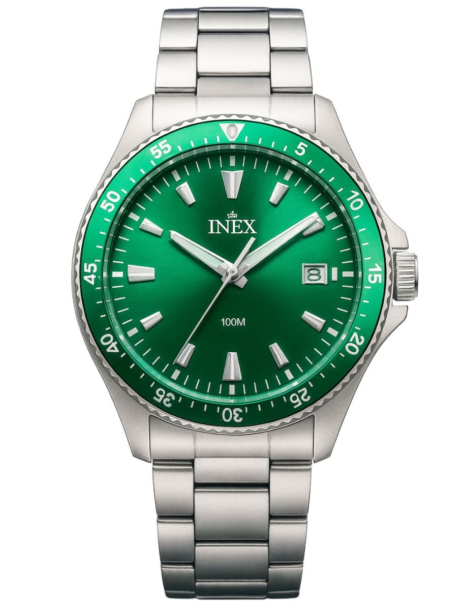 Inex Mens Silver Green A69530-1S12I A69530-1S12I