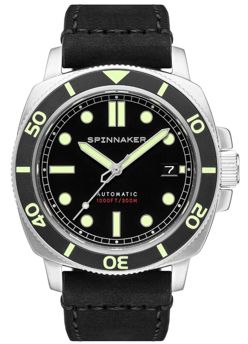 Spinnaker Hull Diver Tuxedo Black 300m Automatic SP-5088-01