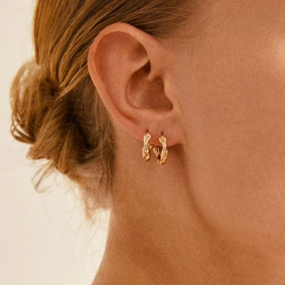 Pilgrim ZION Recycled Small Huggie Hoops