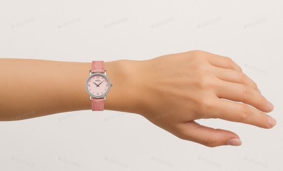 Inex Womens Pink Crystal Petite 30mm