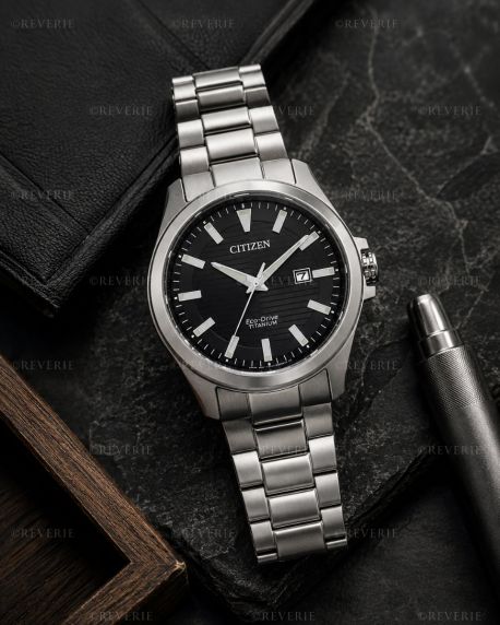 Citizen solcelledrevet herreklokke i titan med safirglass 43mm