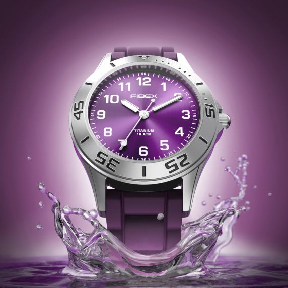 Armbåndsur for nikkelallergikere - Fibex Titanium 100M FIBEXTIA02