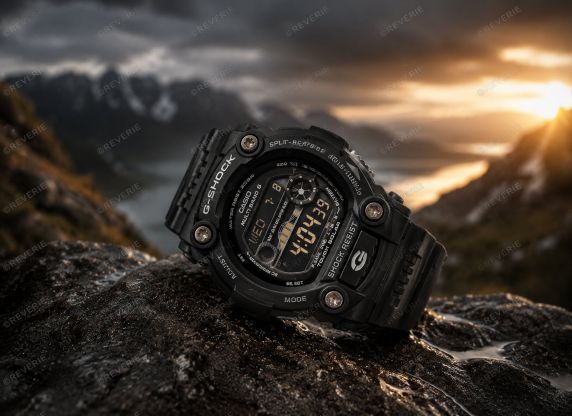 XL Casio G-Shock solar klokke med tidevannsgraf og solid design | 50mm