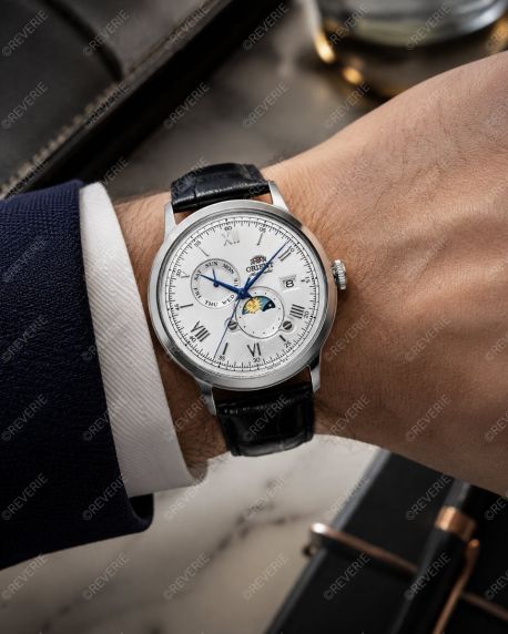 Orient automatisk herreklokke med månefase 41mm