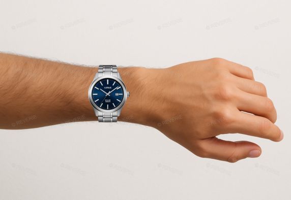 Lorus Mens 100m Classic Blue Solar 40mm