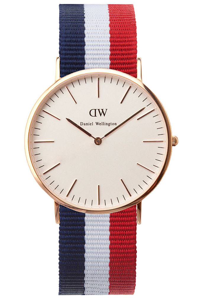 Daniel Wellington Classic Cambridge Herreklokke, Rosé gull, 40mm -  Kvarts - Rosegull - Herreklokker - Stoff - Mineral