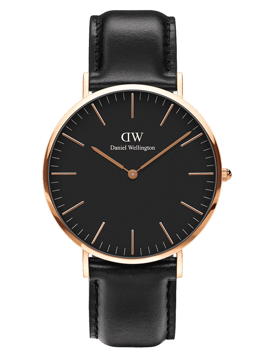 Daniel Wellington Classic Sheffield 36mm DW00100546 -  Kvarts - Gull - Dameklokker - Skinn - Mineral