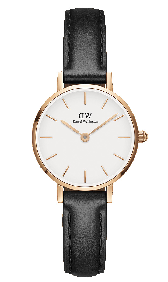 Daniel Wellington Classic Petite 24mm Sheffield White Rose Gold DW00100443 -  Kvarts - Rosegull - Dameklokker - Skinn - Mineral