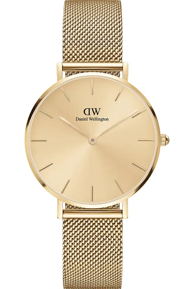 Daniel Wellington Petite Unitone 32mm Gold DW00100474 -  Kvarts - Gull - Dameklokker - Meshlenke - Mineral