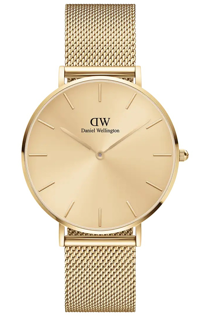 Daniel Wellington Petite Unitone 36mm Gold DW00100475 -  Kvarts - Gull - Dameklokker - Meshlenke - Mineral