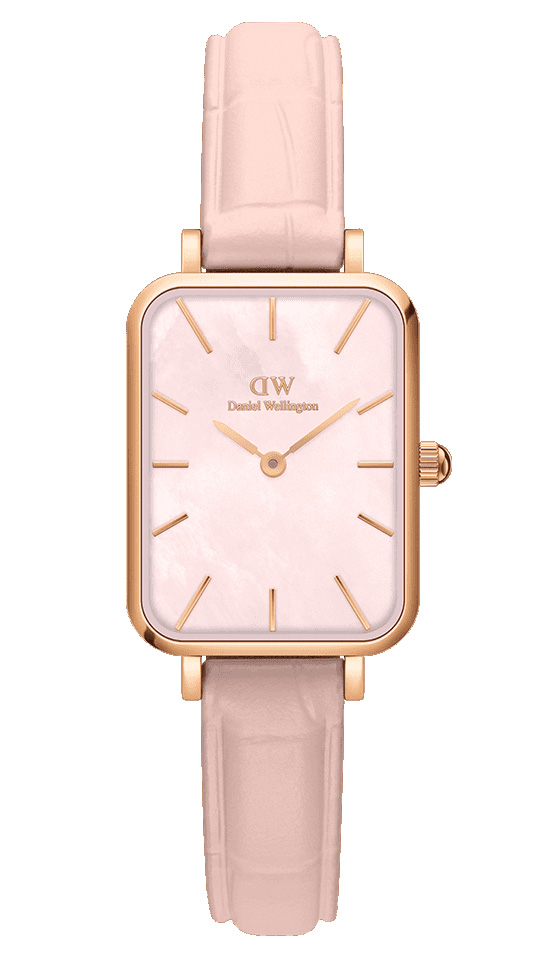 Daniel Wellington DW Watch Quadro Pressed Rouge 20x26mm Rose Gold