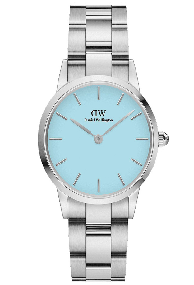 Daniel Wellington Iconic Link Capri 28mm DW00100540 -  Kvarts - Sølv - Dameklokker - Rustfritt stål - ledd m/pin - Mineral