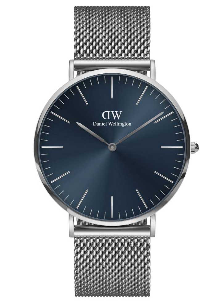 Daniel Wellington DW Watch Classic Mesh Arctic Silver 40mm
