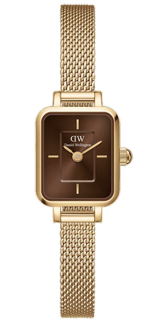 Daniel Wellington DW Watch Quadro Mini Evergold Amber 15.4x18.2mm Gold