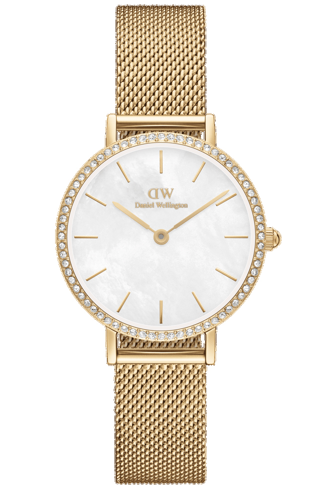 Daniel Wellington DW Watch Petite Lumine Bezel Evergold MOP 28mm Gold