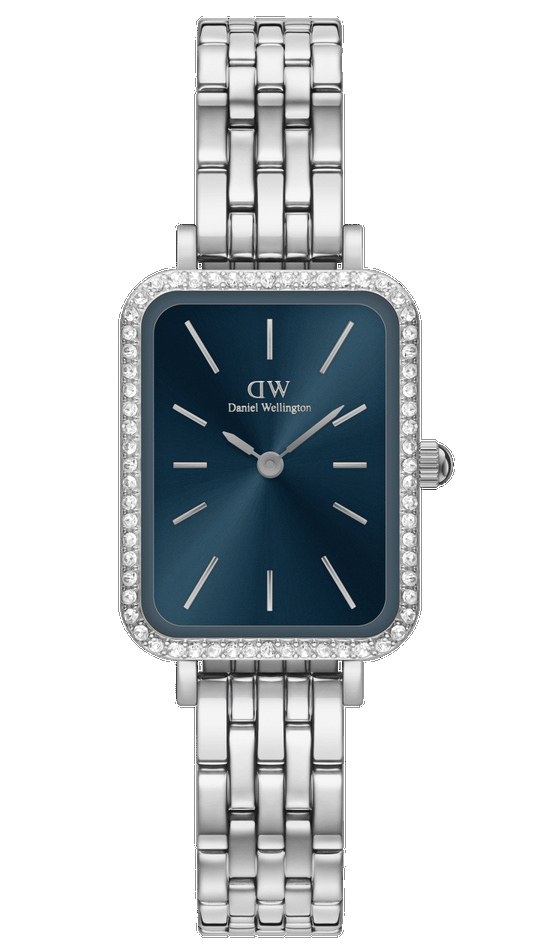 Daniel Wellington DW Watch Quadro Lumine Bezel 5-Link Arctic S 20x26mm Silver