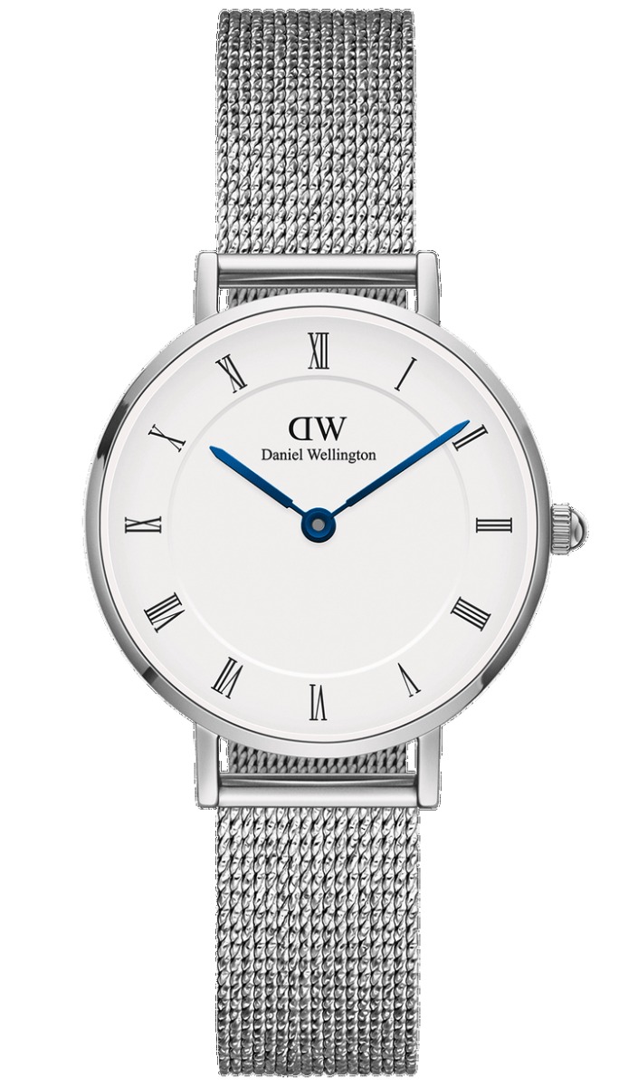 Daniel Wellington DW Watch Petite Roman Numerals Sterling 28mm Silver