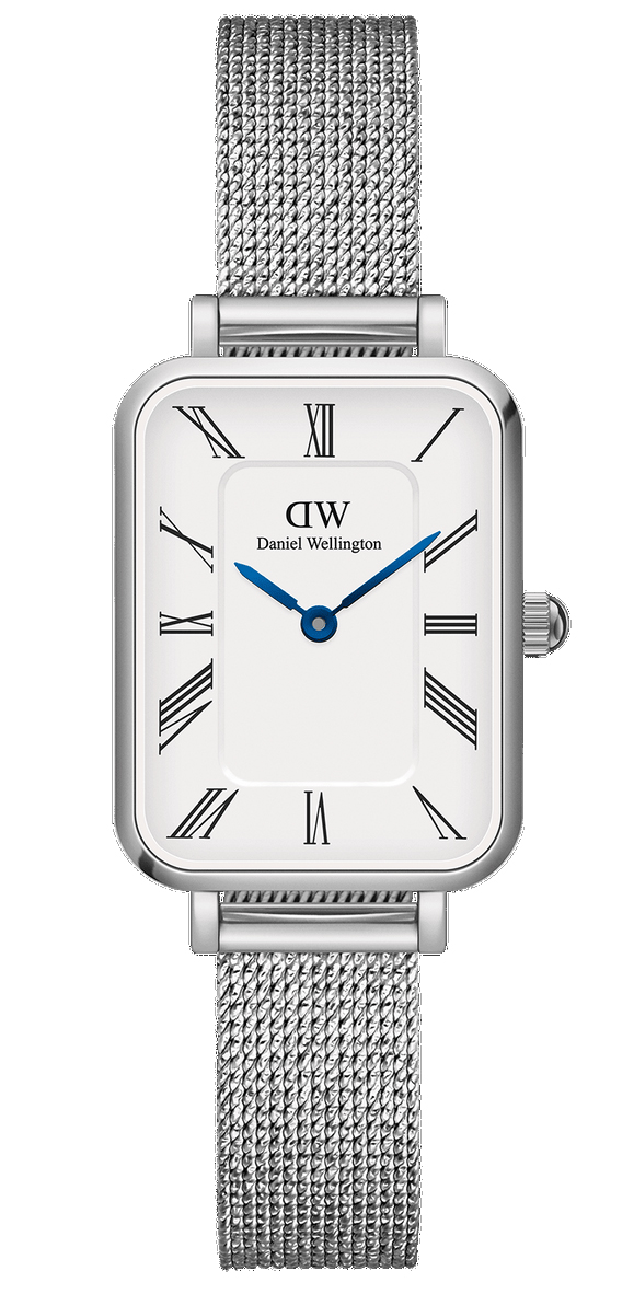 Daniel Wellington DW Watch Quadro Roman Numerals Sterling 20x26mm Silver