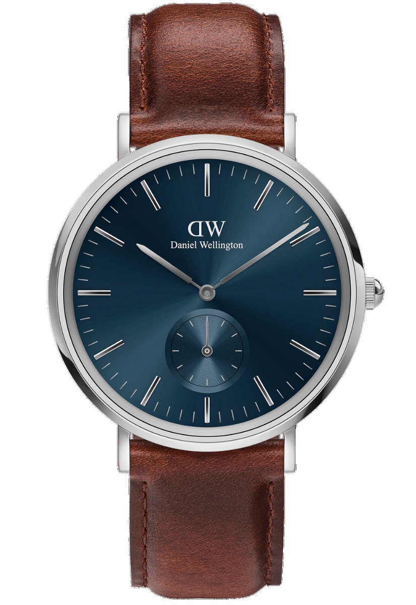 Daniel Wellington Classic Multi-eye St. Mawes DW00100709 -  Kvarts - Sølv - Herreklokker - Skinn - Mineral