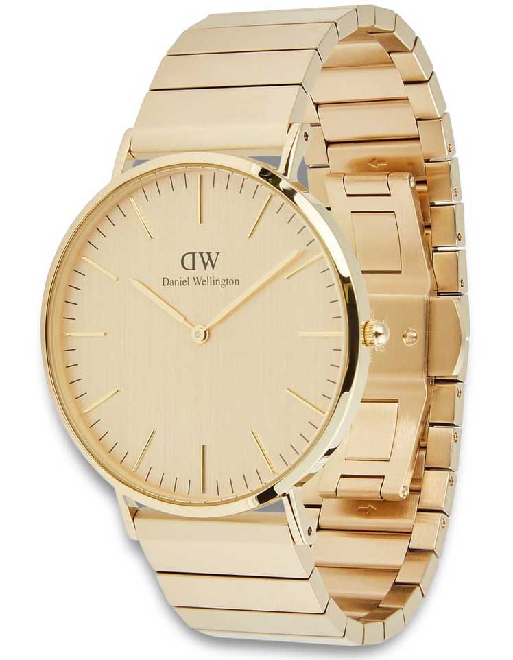 Daniel Wellington DW Watch Classic Piano Link Gold Unitone 40mm