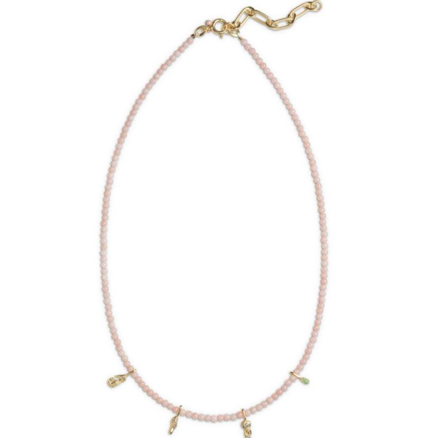 Enamel Copenhagen Necklace, Bahama Coral - 40,5 cm