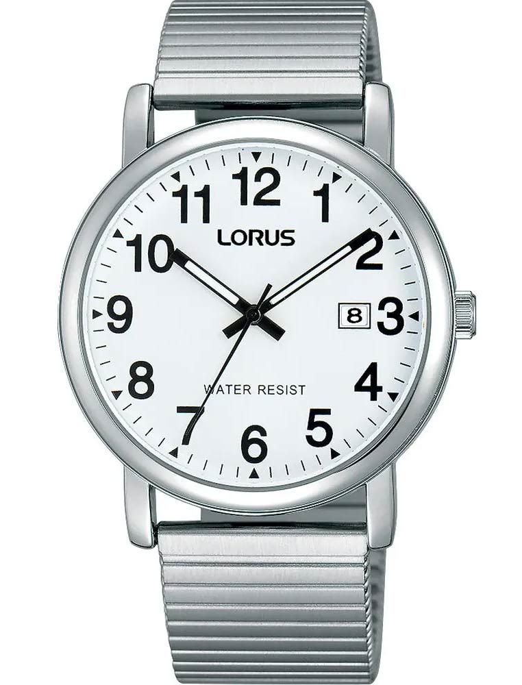 Lorus Mens RG859CX5 -  Kvarts - Sølv - Unisex - Stretch - Akryl