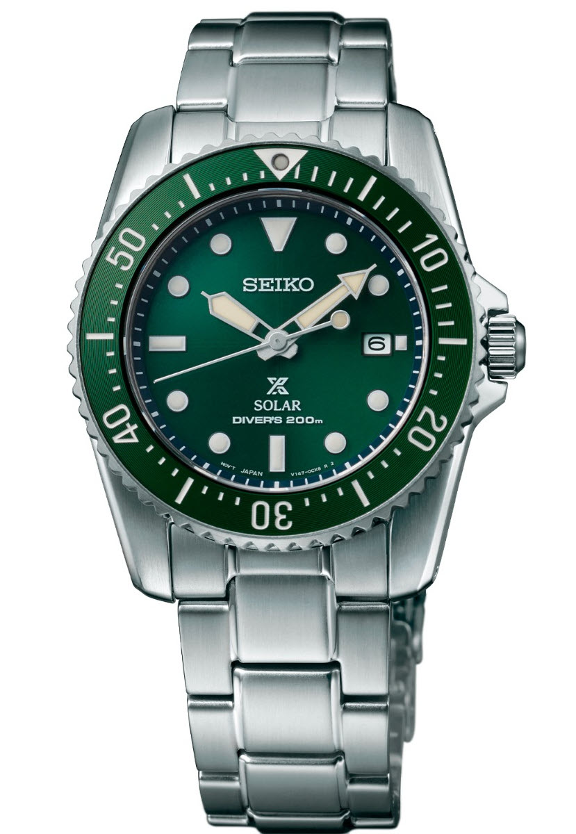 Seiko, Prospex Solar dykkerklokke med stållenke
