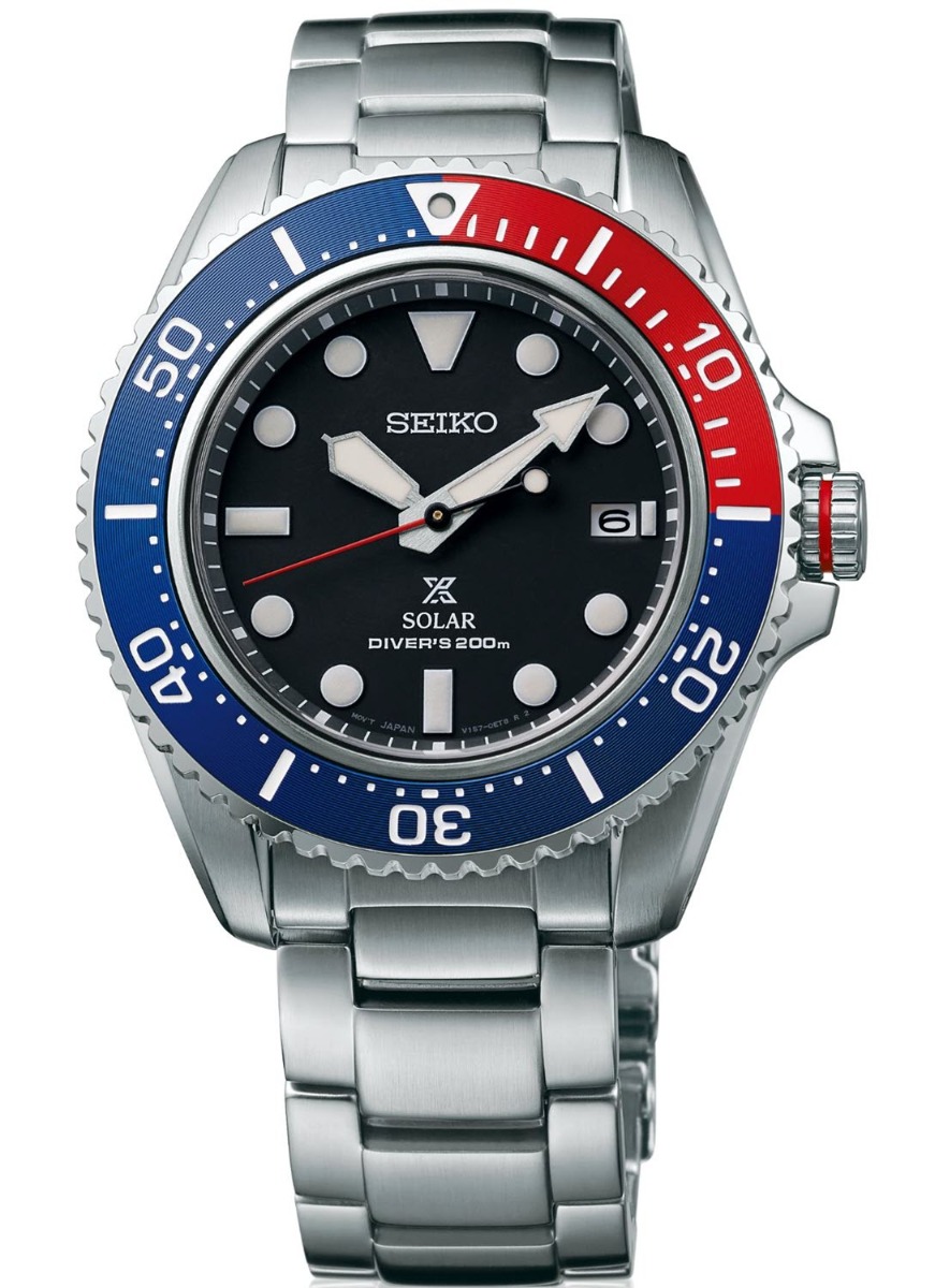 Seiko, Prospex Solar dykkerklokke med stållenke