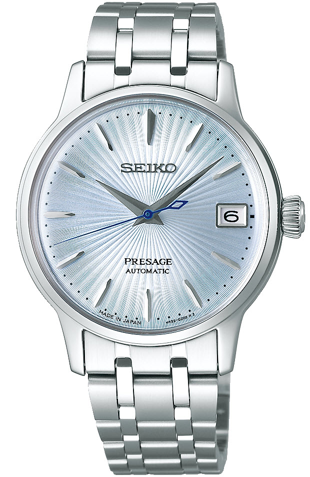 Seiko Presage Skydiving Cocktail Automatic Ladies SRP841J1 -  Automatisk - Sølv - Dameklokker - Rustfritt stål - ledd m/pin - Safir