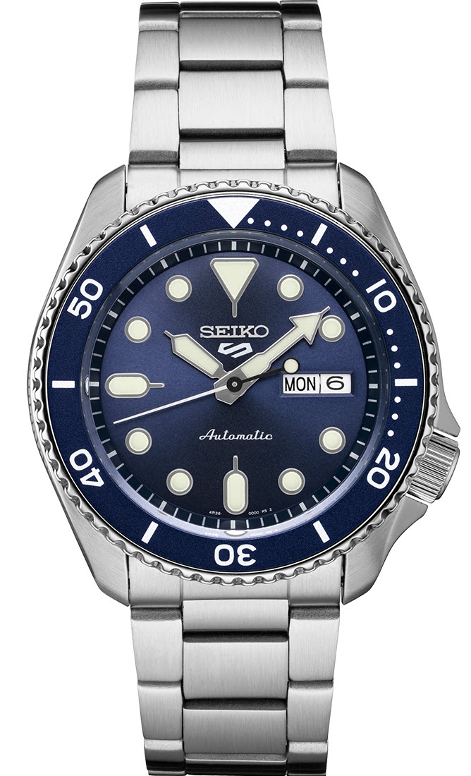 Seiko, 5 Sports Automatic herreklokke med stållenke