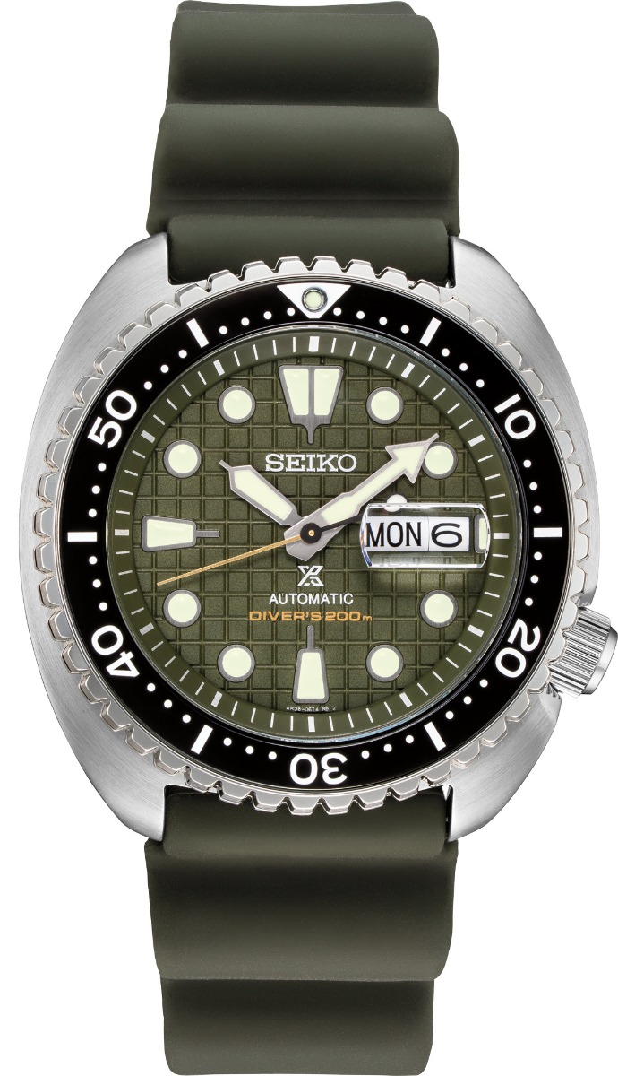 Seiko, Prospex King Turtle Automatic herreklokke med sort silikonrem