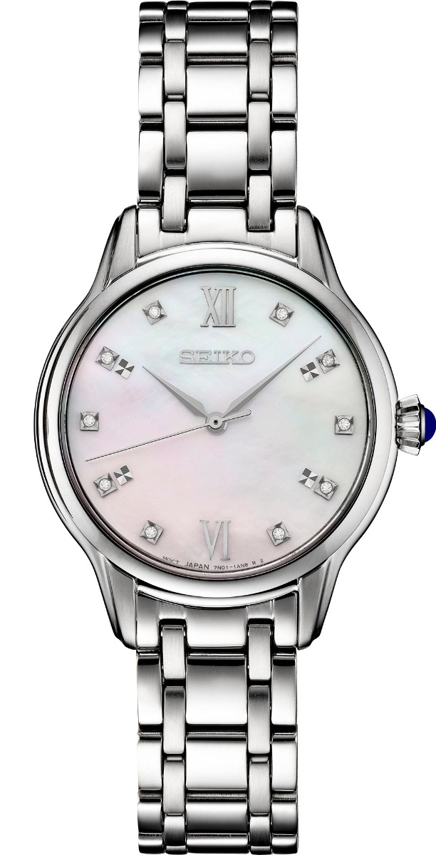 Seiko, Basic dameklokke med stållenke og diamanter