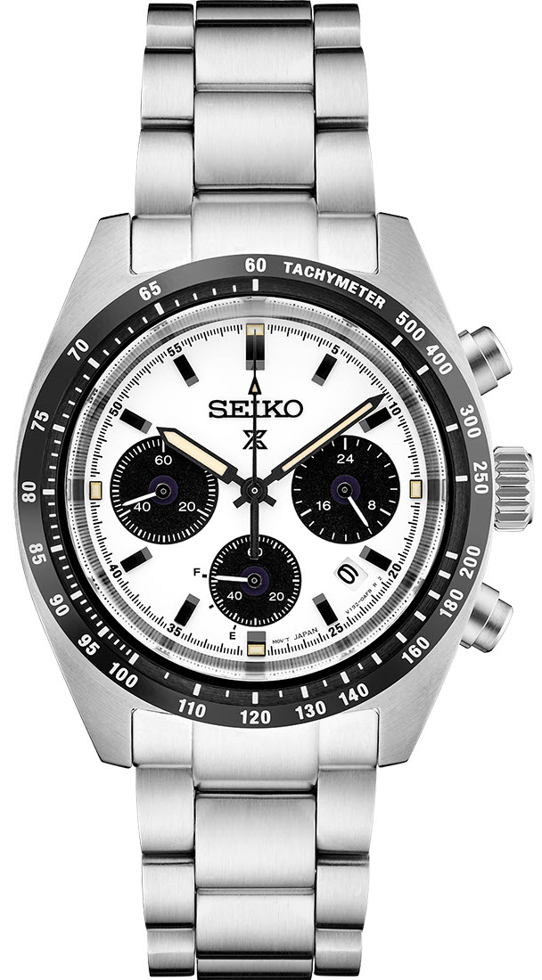 Seiko Prospex Speedtimer 1969 Re-Creation Solar SSC813P1 -  Kvarts - Sølv - Herreklokker - Rustfritt stål - ledd m/pin - Safir