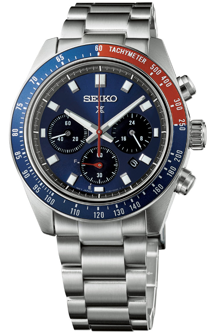 Seiko Prospex Speedtimer Go Large Solar Chronograph SSC913P1 -  Kvarts - Sølv - Herreklokker - Rustfritt stål - ledd m/pin - Safir