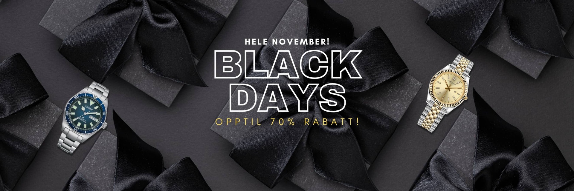 Black Days hos Klokkegiganten hele november